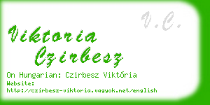 viktoria czirbesz business card