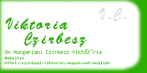 viktoria czirbesz business card